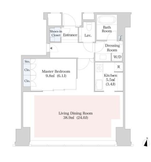 ラ・トゥール新宿　2811号室　間取り