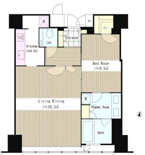 ラ・トゥール新宿　3010号室　間取り