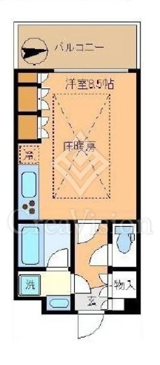 ラ・トゥール新宿　1108号室　間取り