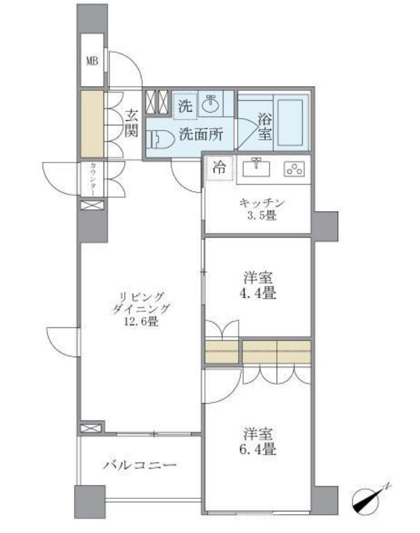 KDXレジデンス西原　207号室　間取り