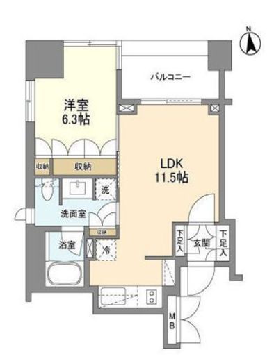 LaSante麻布十番　902号室　間取り