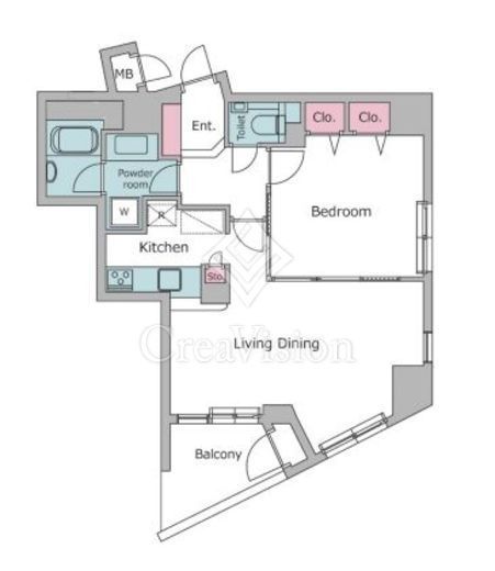 レジディア学芸大学　304号室　間取り
