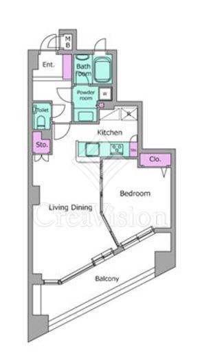 レジディア学芸大学　203号室　間取り