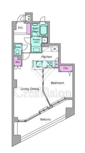 レジディア学芸大学　403号室　間取り