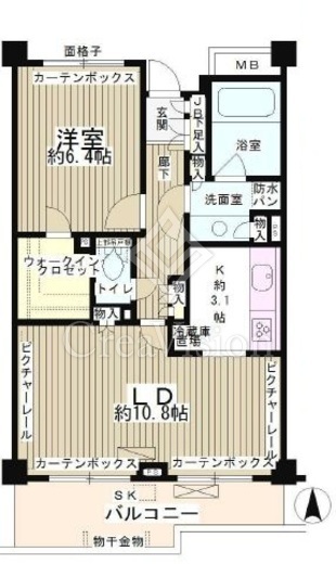 クラッサ成城　315号室　間取り