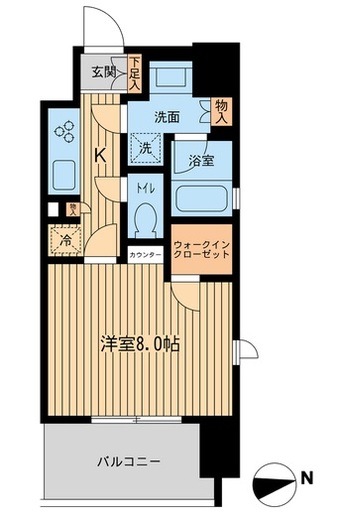 エルシア五反田　201号室　間取り