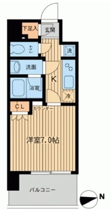 エルシア五反田　202号室　間取り