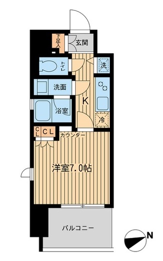 エルシア五反田　204号室　間取り