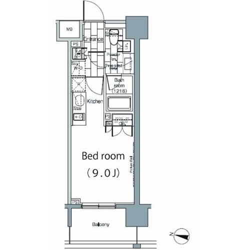 パークハビオ恵比寿　402号室　間取り