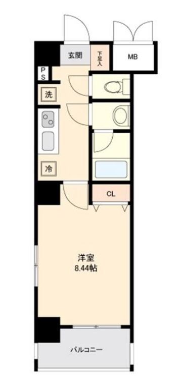 メイクスデザイン茅場町　502号室　間取り