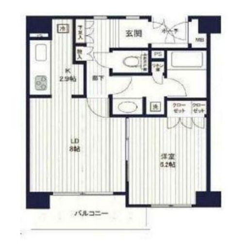 グラーサ神楽坂　203号室　間取り
