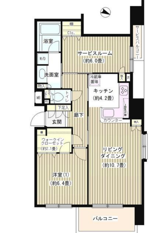KDXレジデンス日本橋水天宮　507号室　間取り