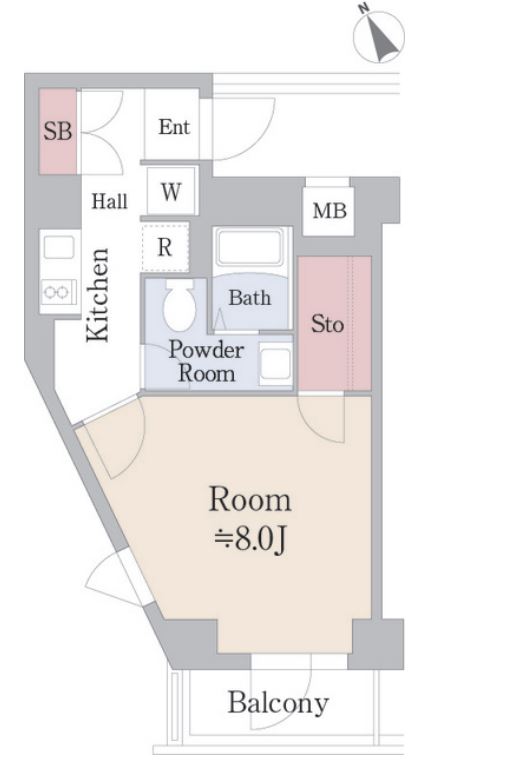 ブリリアント恵比寿　305号室　間取り
