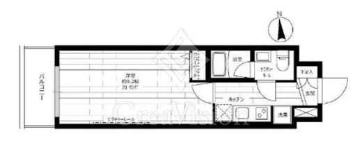 グランドコンシェルジュ池袋本町ウエスト　803号室　間取り