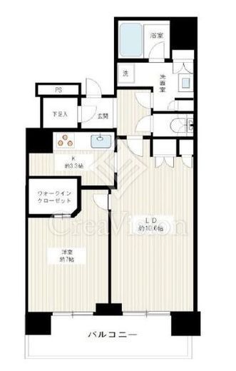 ベイクレストタワー　3603号室　間取り