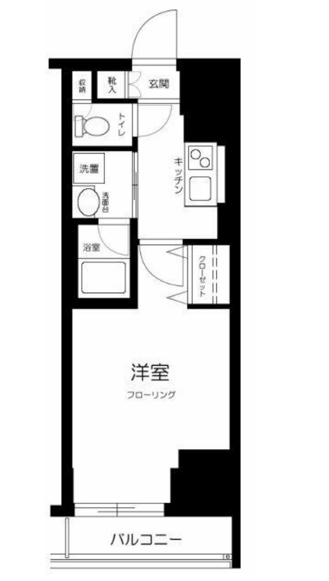 ブレシア日本橋蛎殻町　3F号室　間取り