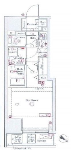 ブレシア日本橋蛎殻町　405号室　間取り