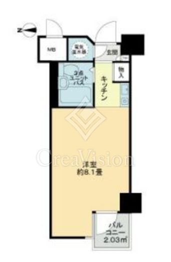 ニュー池袋ハイツ　611号室　間取り