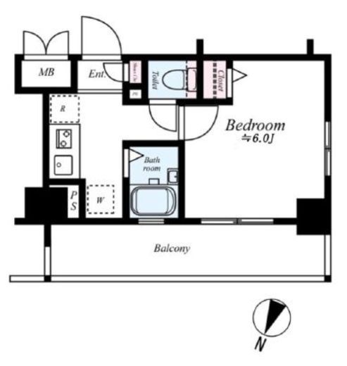エルフラット田町　907号室　間取り