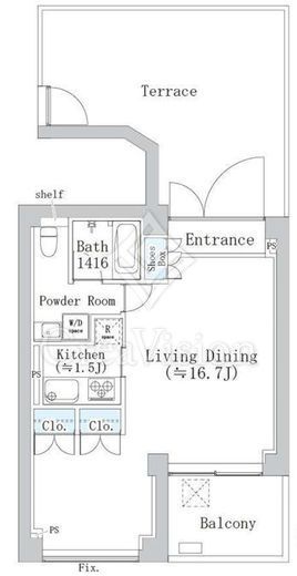 ラ・ペジブル　203号室　間取り