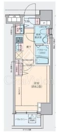 ロアール池袋WEST　6F1号室　間取り