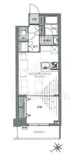 東海文京マンション　505号室　間取り