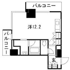 パークキューブ愛宕山タワー　904号室　間取り