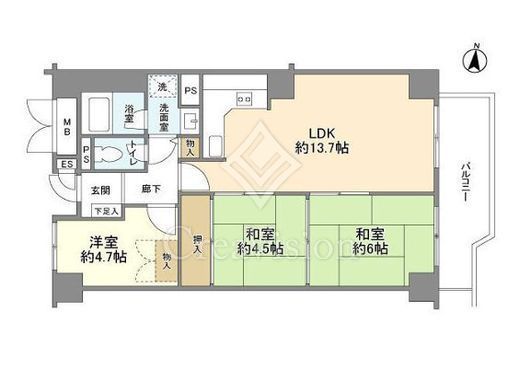 本郷壱岐坂ハイツ　307号室　間取り
