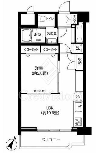 六義園アビタシオン　804号室　間取り