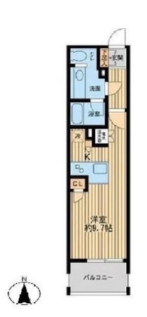 ニューシティアパートメンツ芝公園　1102号室　間取り