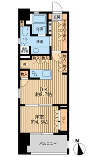 ニューシティアパートメンツ芝公園　701号室　間取り