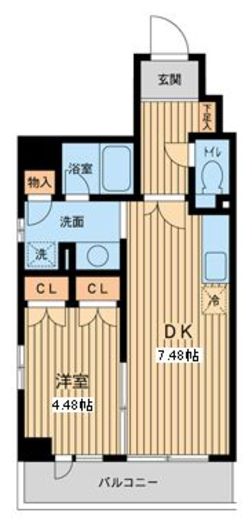 プロスペクト門前仲町　311号室　間取り