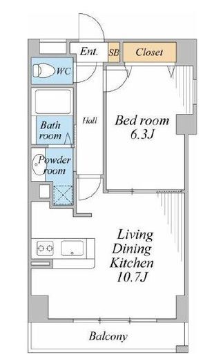 サニードエル　403号室　間取り