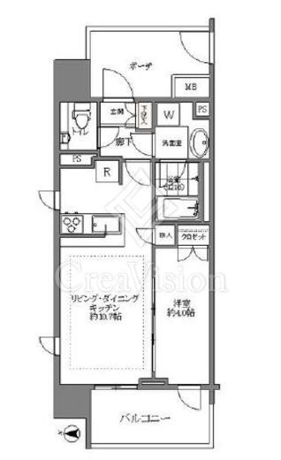 クレヴィア森下駅前　301号室　間取り