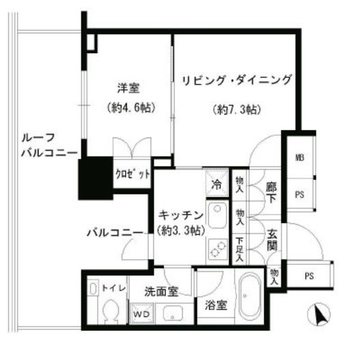 グランスイート虎ノ門　402号室　間取り