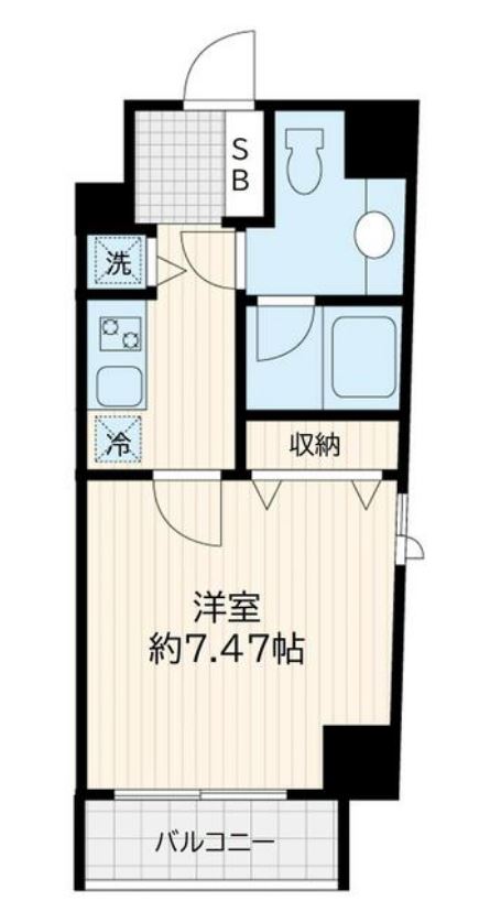 アリエルズ赤坂　202号室　間取り