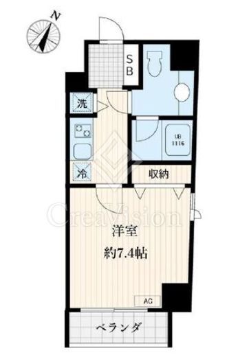 アリエルズ赤坂　302号室　間取り