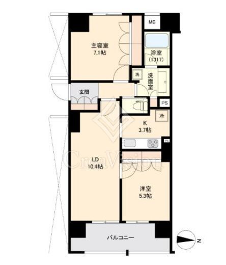 アールスタイルズ武蔵小杉EAST　905号室　間取り