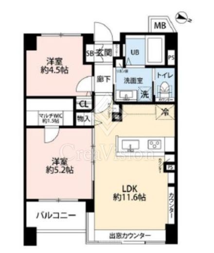 オーベル横浜・戸部本町　504号室　間取り