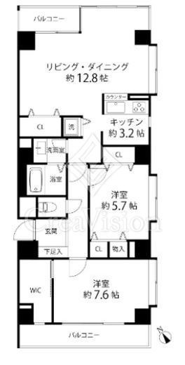 グリーンパーク横須賀中央　204号室　間取り