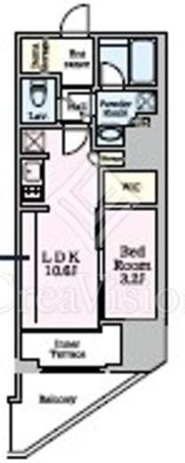 リビオメゾン東陽町Hutte　605号室　間取り