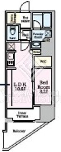 リビオメゾン東陽町Hutte　905号室　間取り