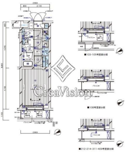メインステージ武蔵中原ヴィオラ　311号室　間取り