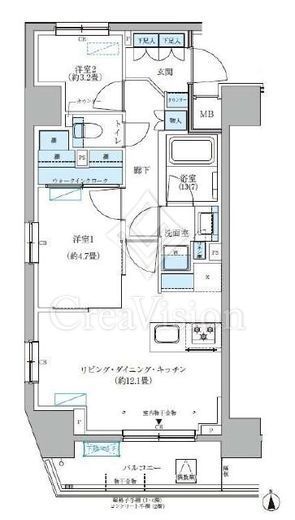 パークアクシス大森山王　301号室　間取り