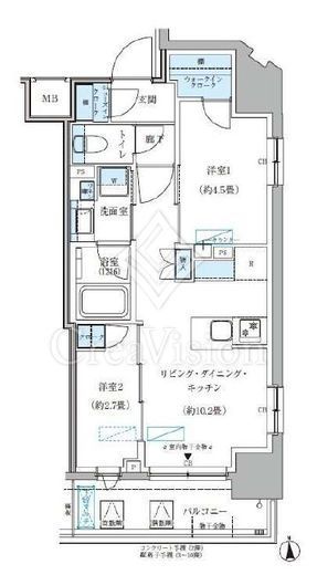パークアクシス大森山王　305号室　間取り