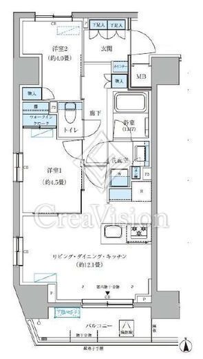 パークアクシス大森山王　601号室　間取り
