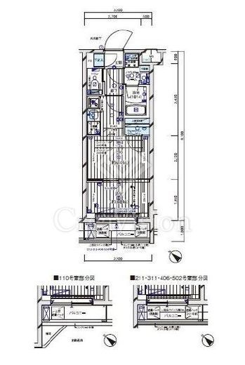 メインステージ武蔵中原ベーシス　408号室　間取り