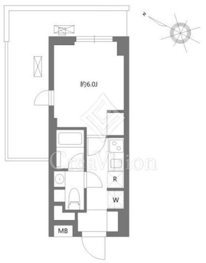 ソラステージ横浜白楽　406号室　間取り