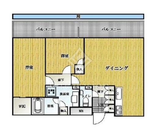 アドヴァンシティ月島　403号室　間取り