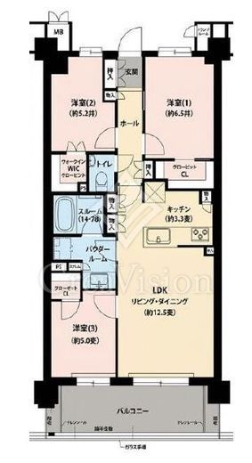 プレミスト鶴見花月総持寺ステーションフロント　1008号室　間取り